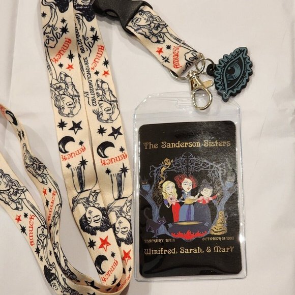 Hocus Pocus Sanderson Sisters Lanyard ID Holder Loungefly NEW - Picture 2 of 10